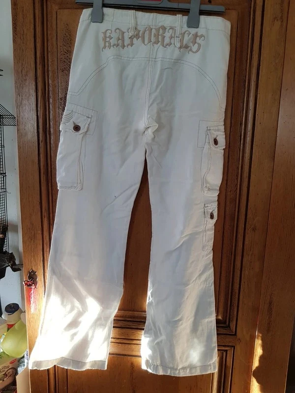 beige katoenen broek – photo 3
